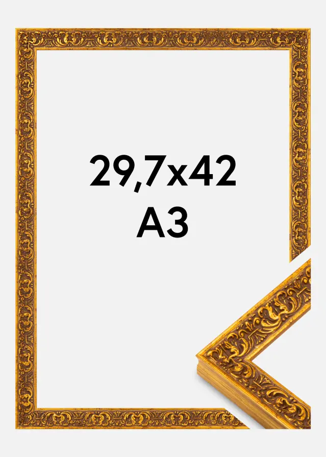 Okvir Amber Akrylno steklo Zlata 29,7x42 cm (A3)