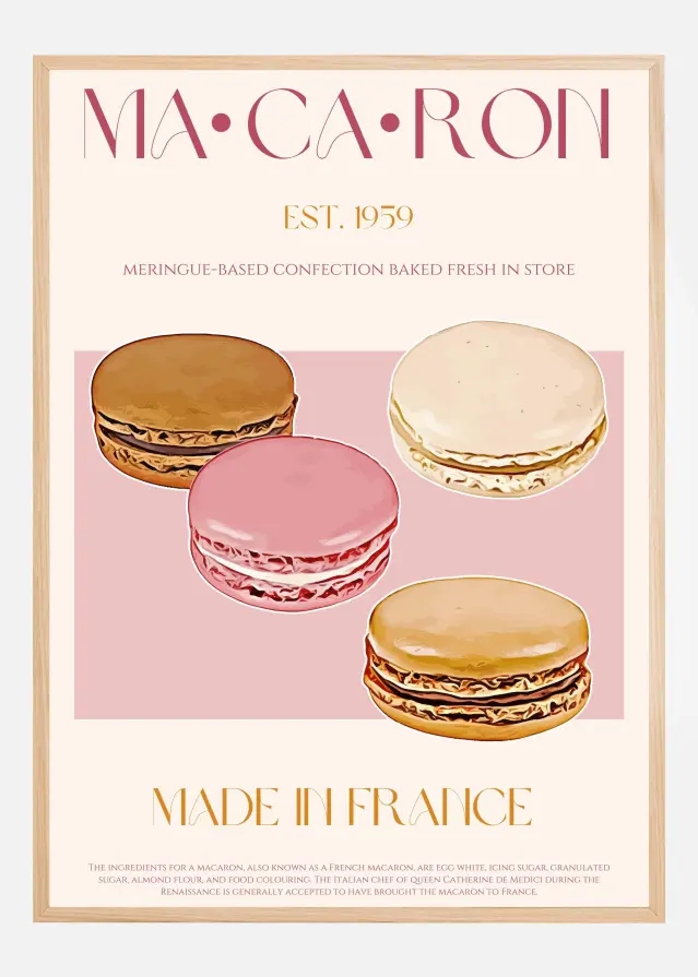 Macaron Print Poster