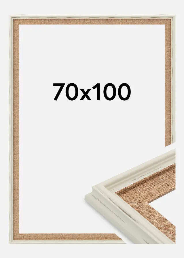 Okvir Sandweave Akrilno steklo Bela 70x100 cm