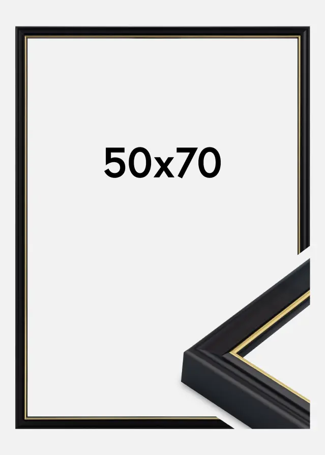 Okvir Canterbury Akrilno steklo Črna 50x70 cm