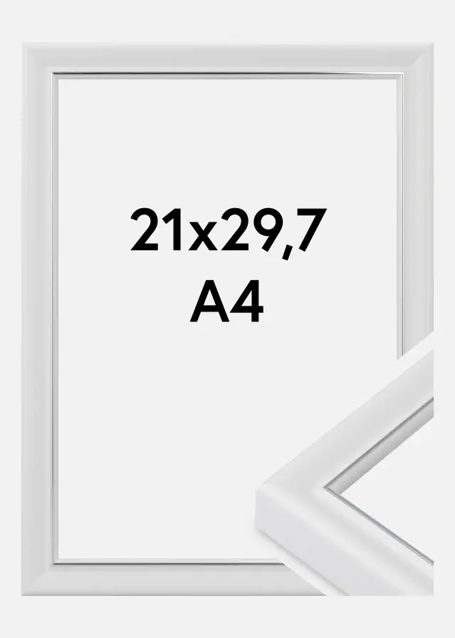 Okvir Canterbury Akrilno steklo Bela 21x29,7 cm (A4)