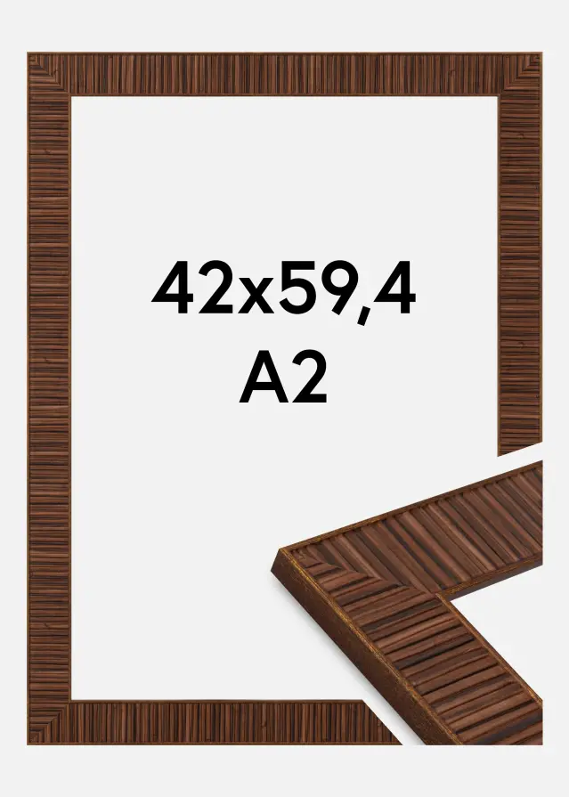Okvir Agust Akrilno steklo Rosewood 42x59,4 cm (A2)