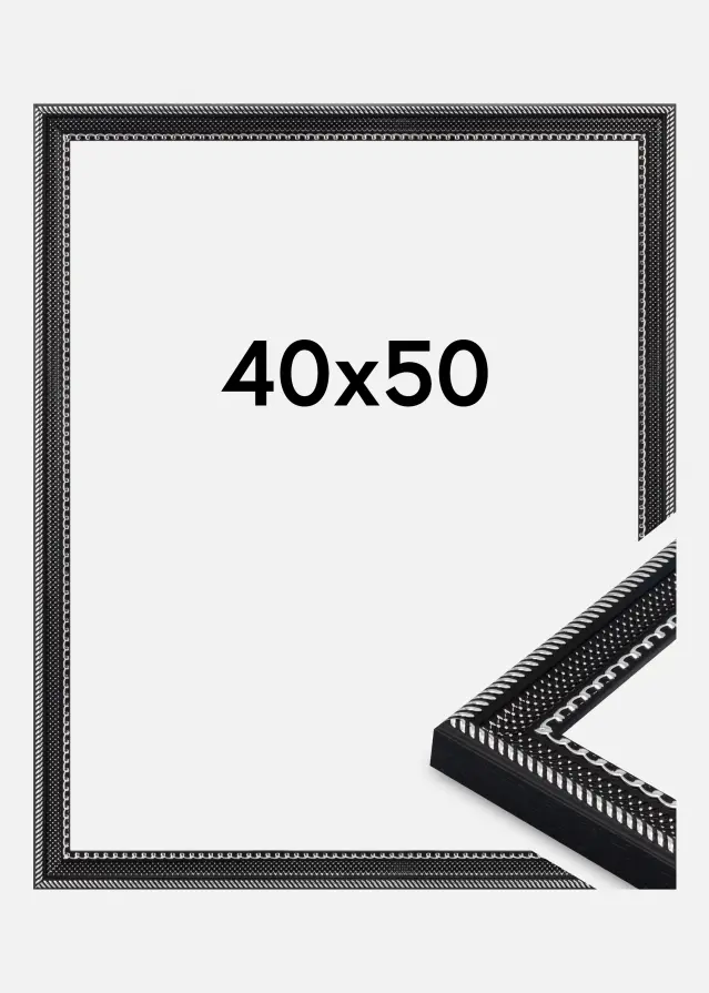 Okvir Trellis Akrilno steklo Vintage Black 40x50 cm