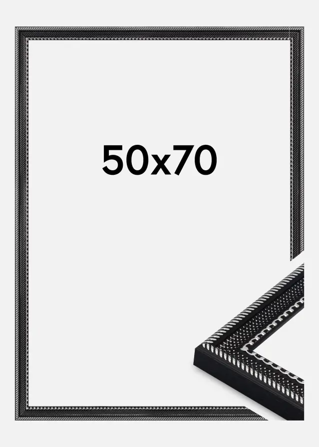 Okvir Trellis Akrilno steklo Vintage Black 50x70 cm