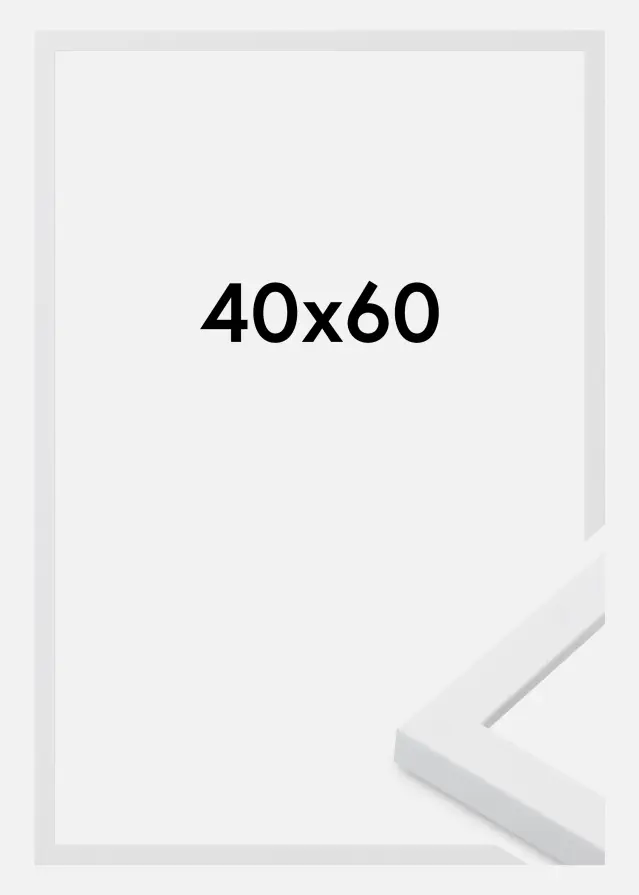 Okvir Oban Akrilno steklo Bela 40x60 cm