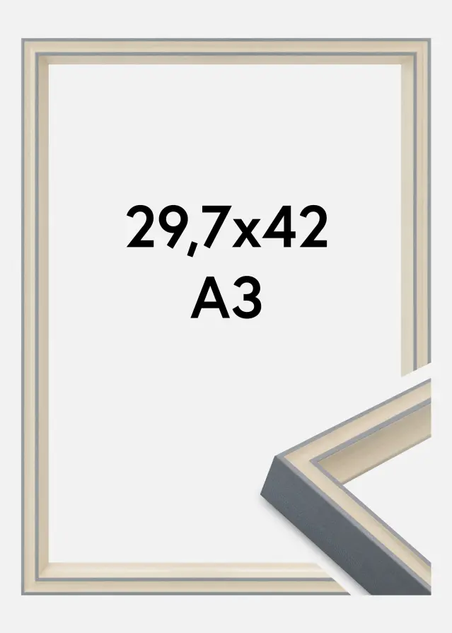 Okvir Riga Akrilno steklo Siva 29,7x42 cm (A3)