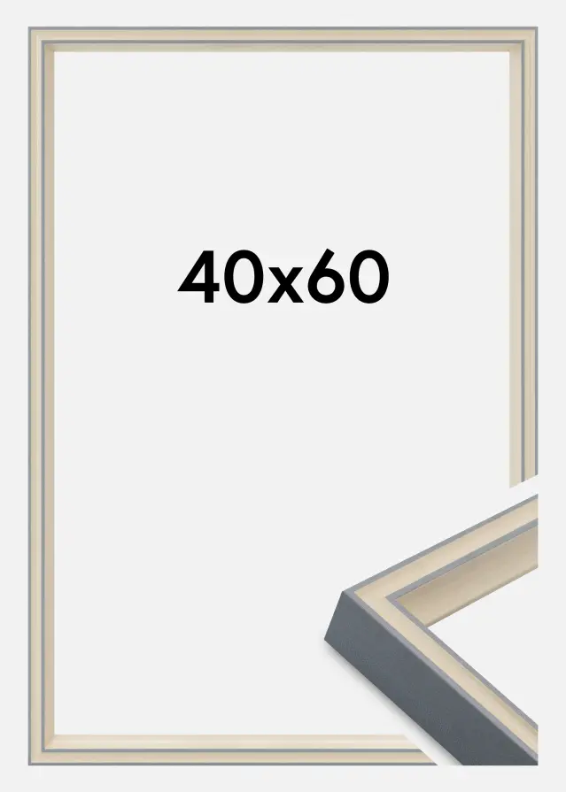 Okvir Riga Akrilno steklo Siva 40x60 cm