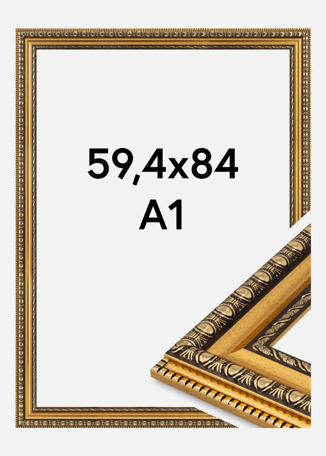 Okvir Ornato Akrilno steklo Zlato 59,4x84 cm (A1)