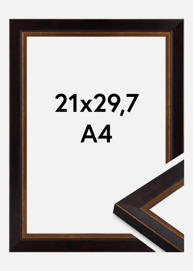 Okvir Artur Akrilno steklo Črna 21x29,7 cm (A4)