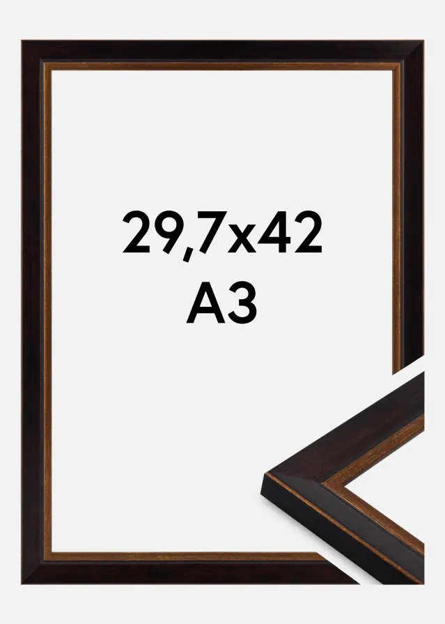 Okvir Artur Akrilno steklo Črna 29,7x42 cm (A3)