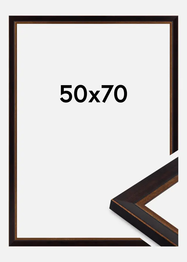 Okvir Artur Akrilno steklo Črna 50x70 cm