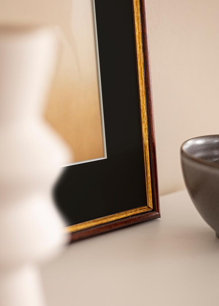 Okvir Horndal Rjava 50x60 cm - Paspartŭ Črna 14x18 inches