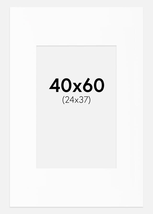 Paspartŭ Bela Standarden Bel notranji rob 40x60 cm (24x37)