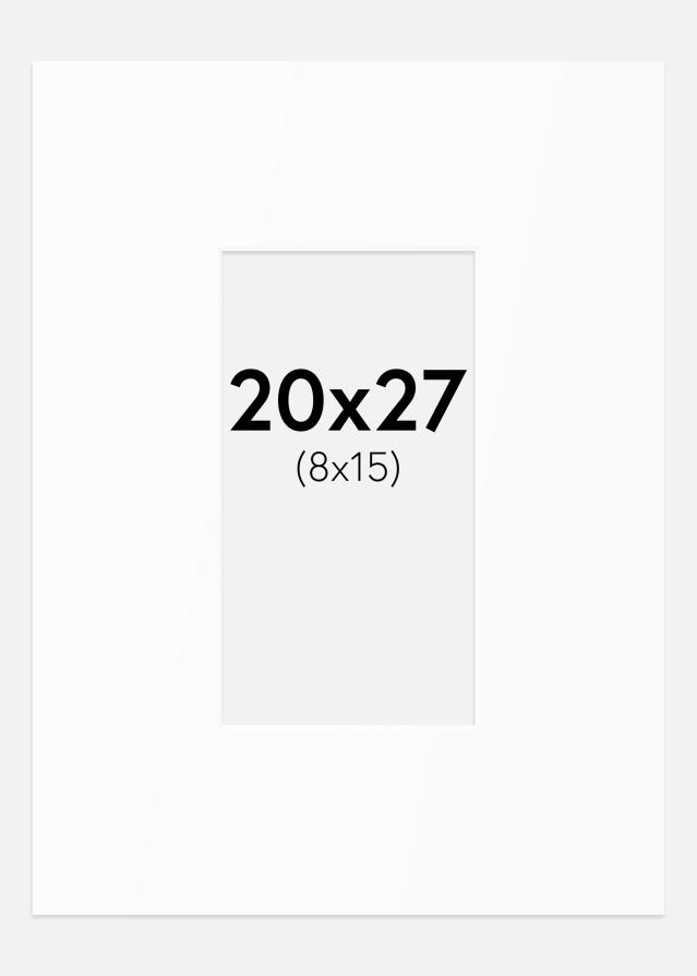 Paspartȗ Beli Standard (Belo Jedro) 20x27 cm (8x15)