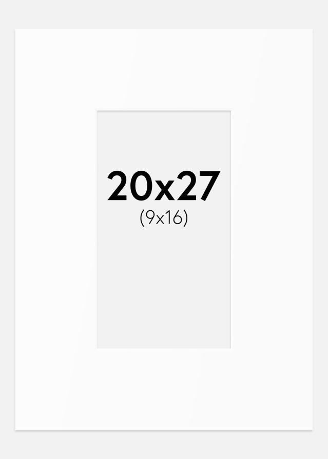 Paspartȗ Beli Standard (Belo Jedro) 20x27 cm (9x16)