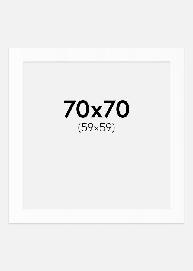 Paspartŭ Bela Standarden Bel notranji rob 70x70 cm (59x59)