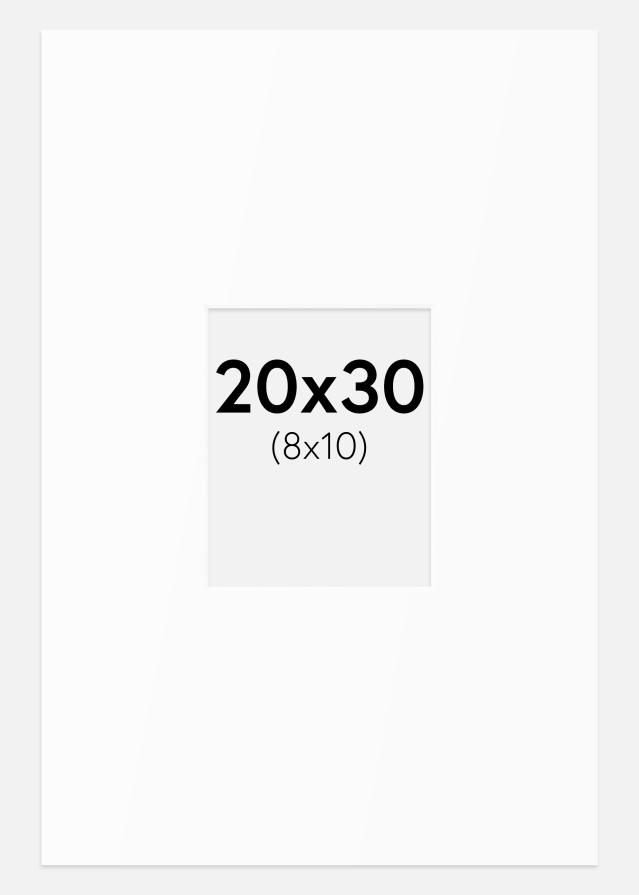 Paspartȗ Beli Standard (Belo Jedro) 20x30 cm (8x10)