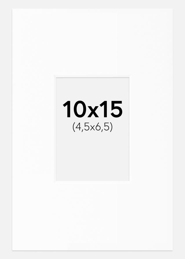 Paspartŭ Bela Standarden Bel notranji rob 10x15 cm (4,5x6,5)