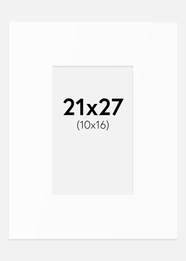 Paspartȗ Beli Standard (Belo Jedro) 21x27 cm (10x16)