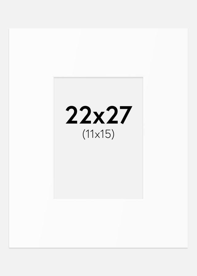 Paspartȗ Beli Standard (Belo Jedro) 22x27 cm (11x15)