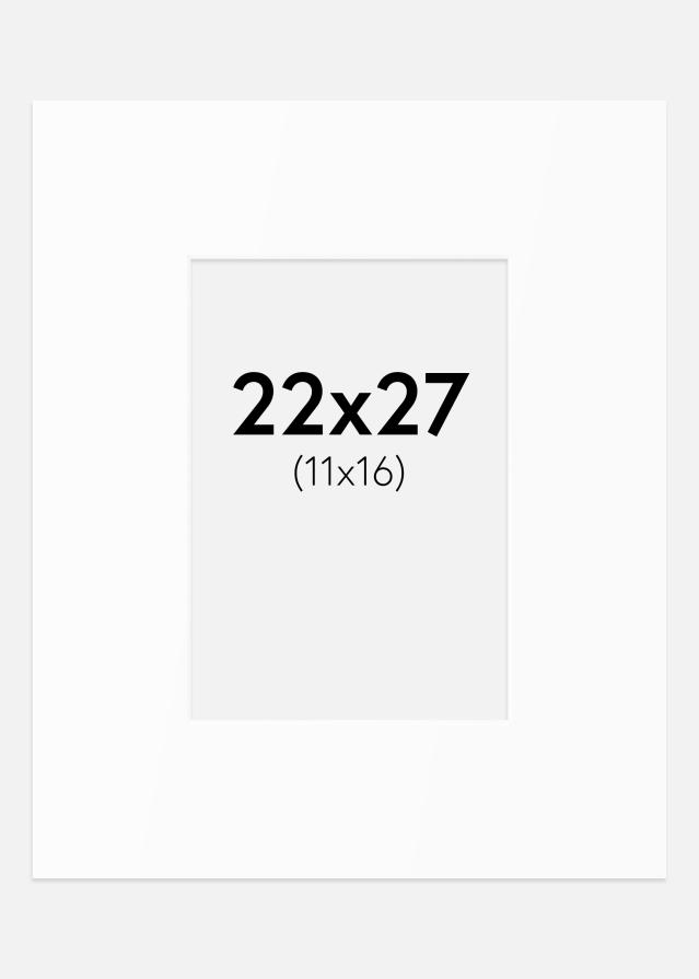 Paspartȗ Beli Standard (Belo Jedro) 22x27 cm (11x16)