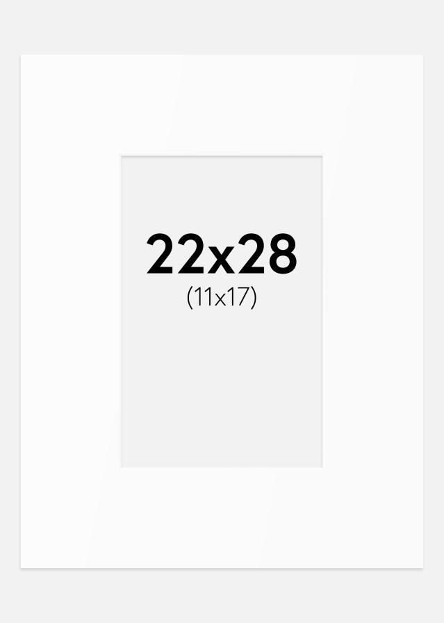 Paspartȗ Beli Standard (Belo Jedro) 22x28 cm (11x17)