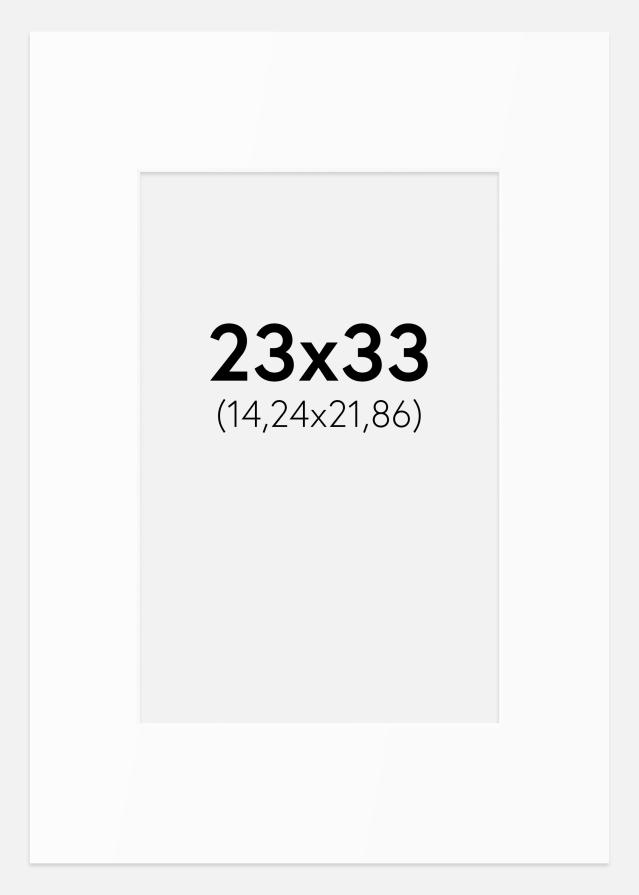 Paspartȗ Beli Standard (Belo Jedro) 23x33 cm (14,24x21,86)