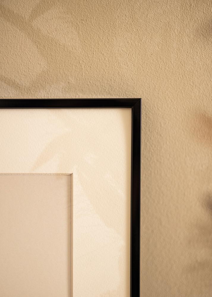 Aluminijast okvir Akrilno steklo Črna 40x50 cm