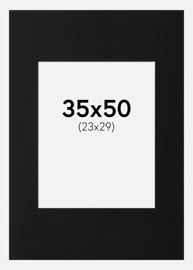 Paspartŭ Canson Črna Bel notranji rob 35x50 cm (23x29)