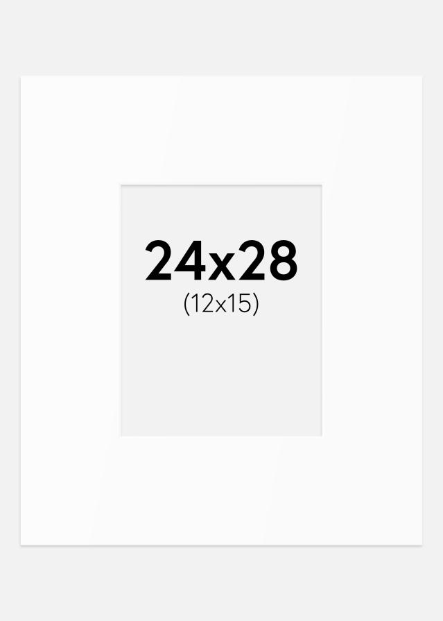 Paspartȗ Beli Standard (Belo Jedro) 24x28 cm (12x15)