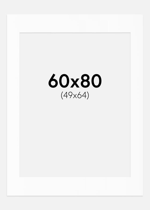 Paspartŭ Bela Standarden Bel notranji rob 60x80 cm (49x64)