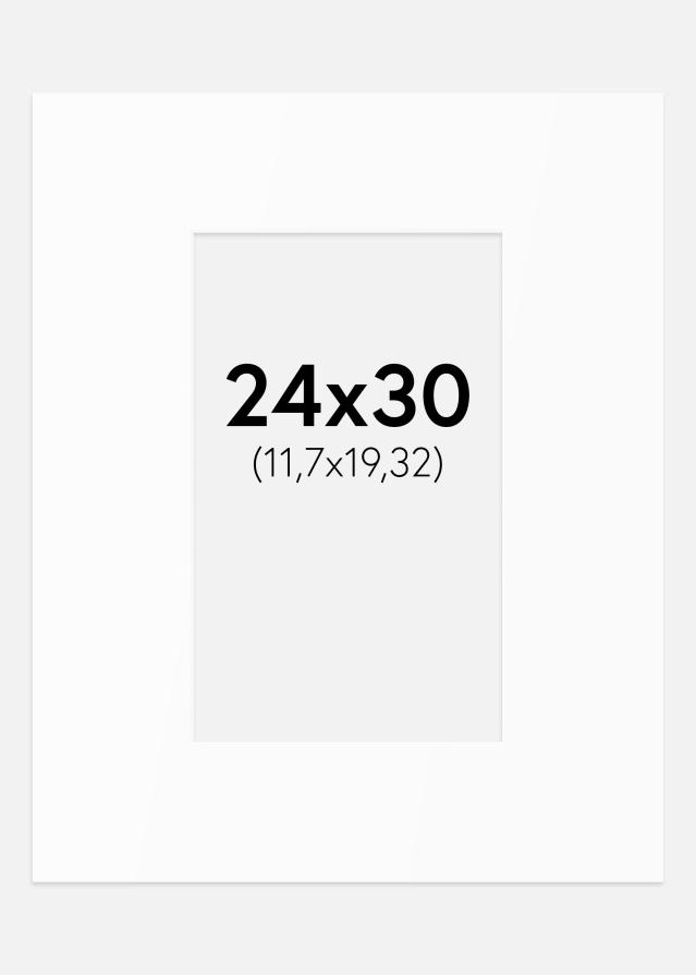 Paspartȗ Beli Standard (Belo Jedro) 24x30 cm (11,7x19,32)