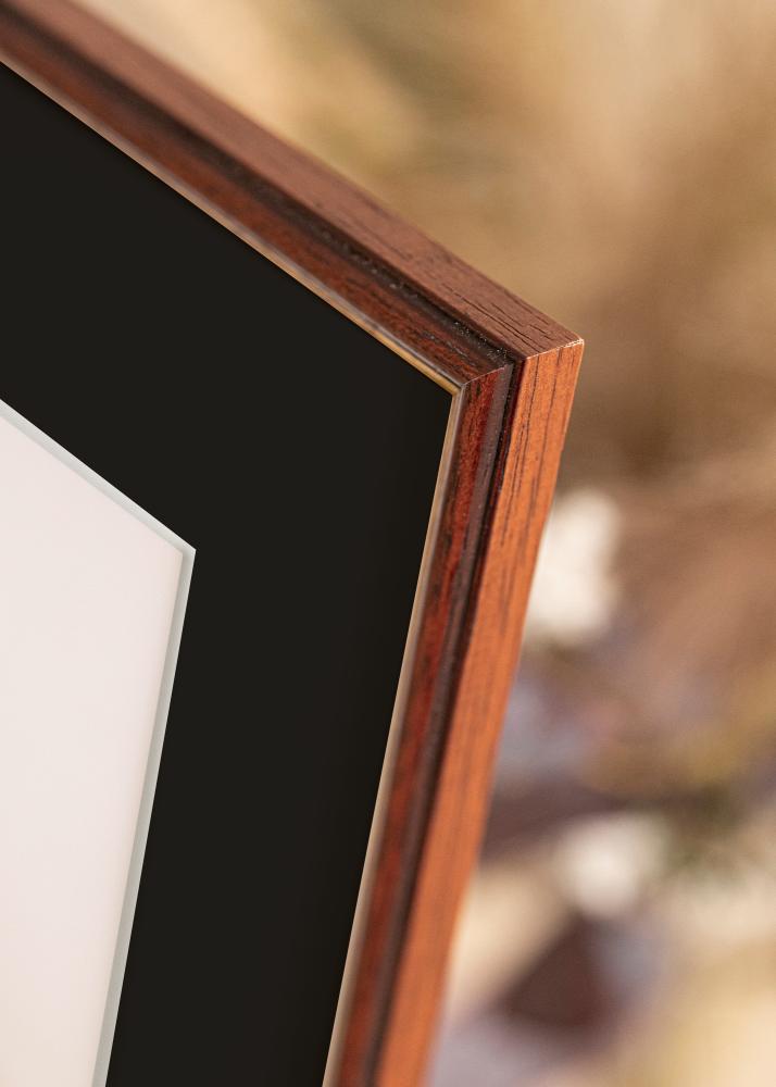 Okvir Horndal Rjava 50x60 cm - Paspartŭ Črna 14x18 inches