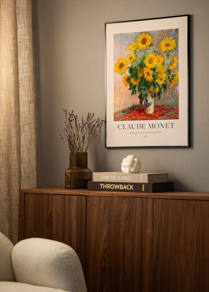 Aluminijast okvir Akrilno steklo Črna 40x50 cm