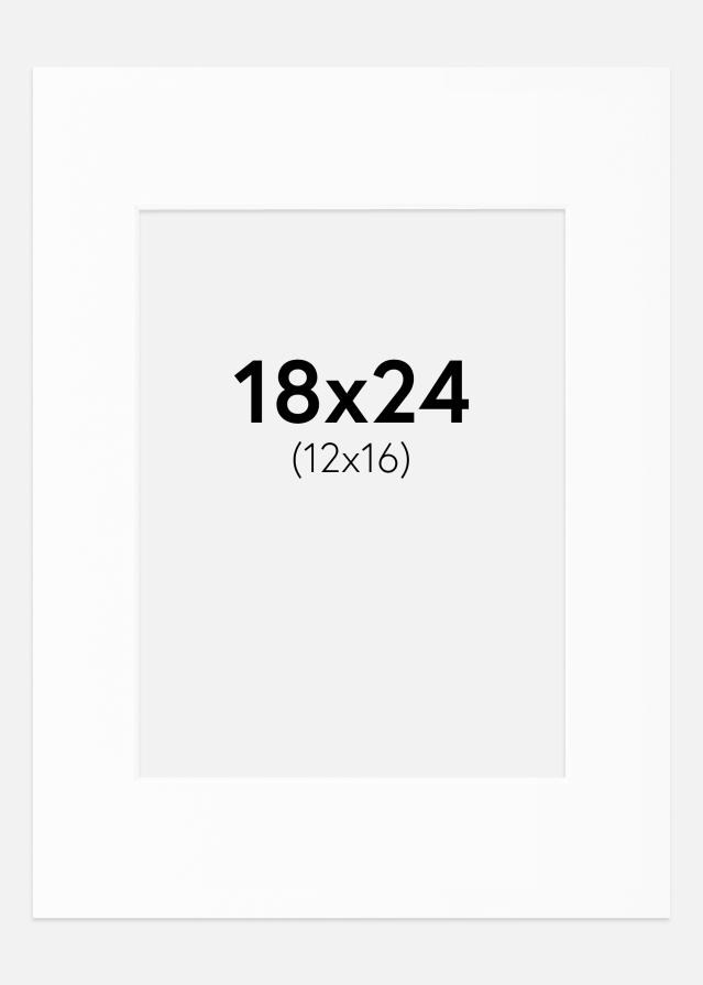 Paspartŭ Bela Standarden Bel notranji rob 18x24 cm (12x16)