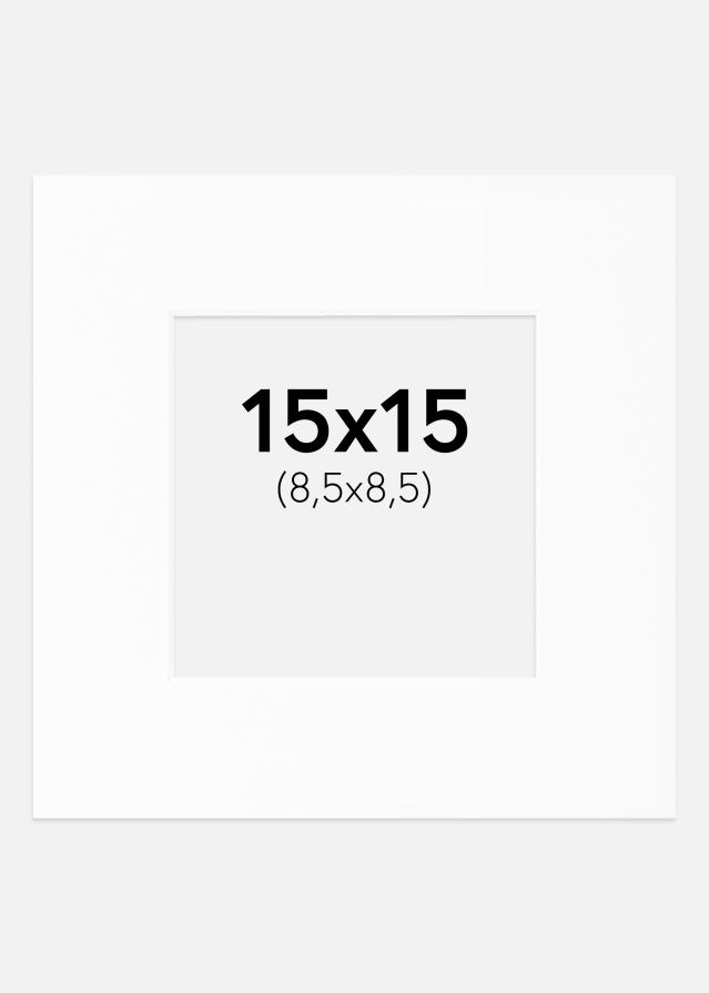 Paspartŭ Bela Standarden Bel notranji rob 15x15 cm (8,5x8,5)