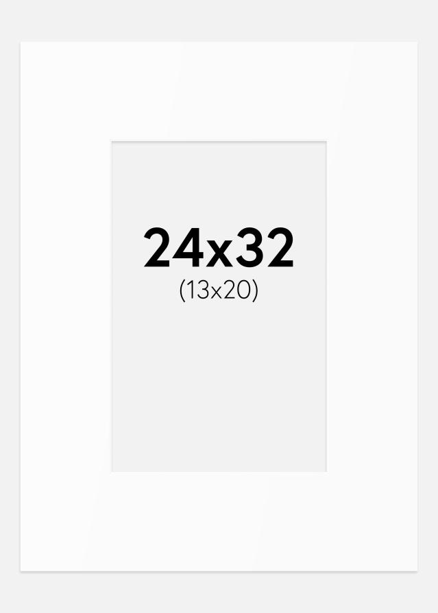 Paspartȗ Beli Standard (Belo Jedro) 24x32 cm (13x20)