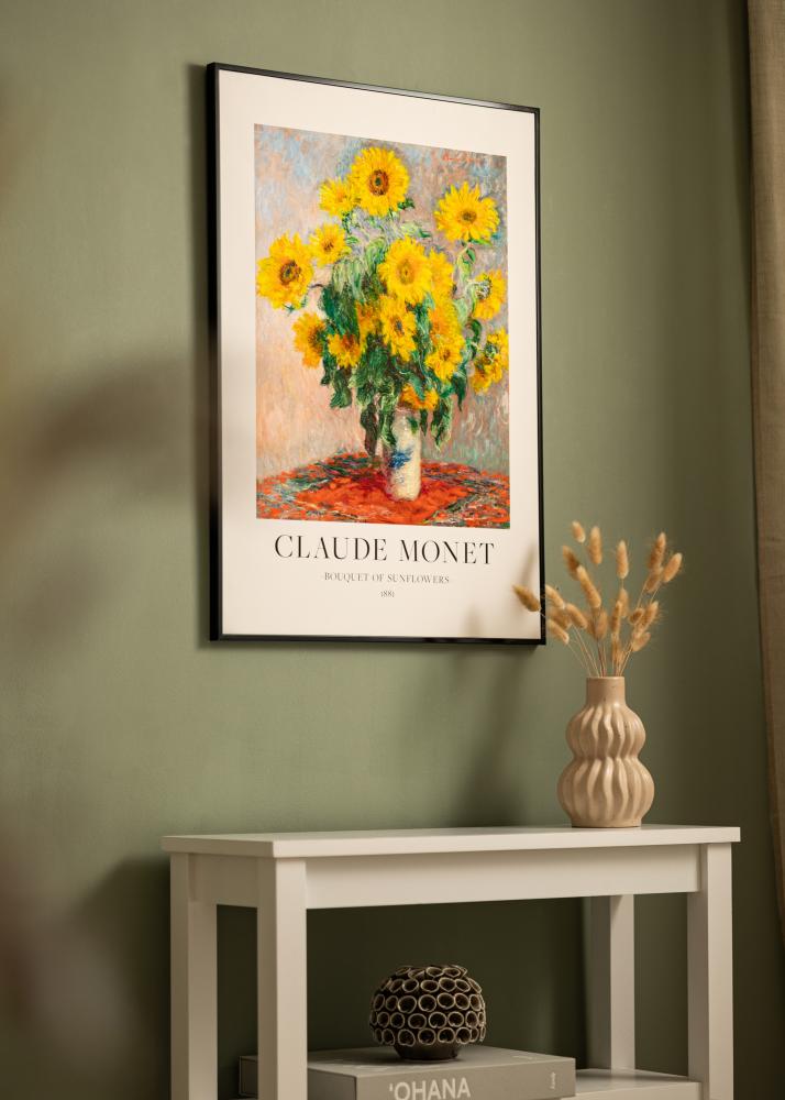 Aluminijast okvir Akrilno steklo Črna 40x50 cm