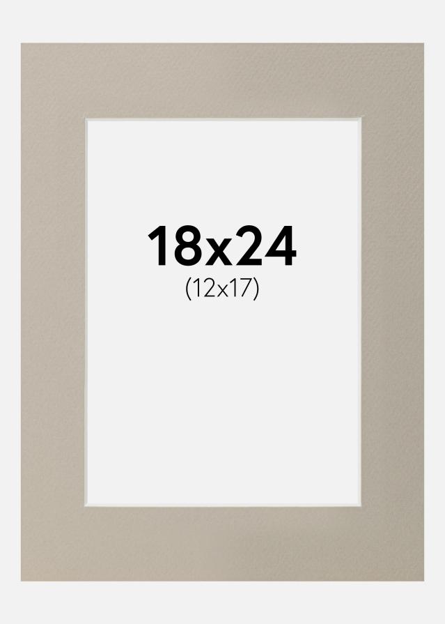 Paspartŭ Biserno-siva 18x24 cm (12x17)