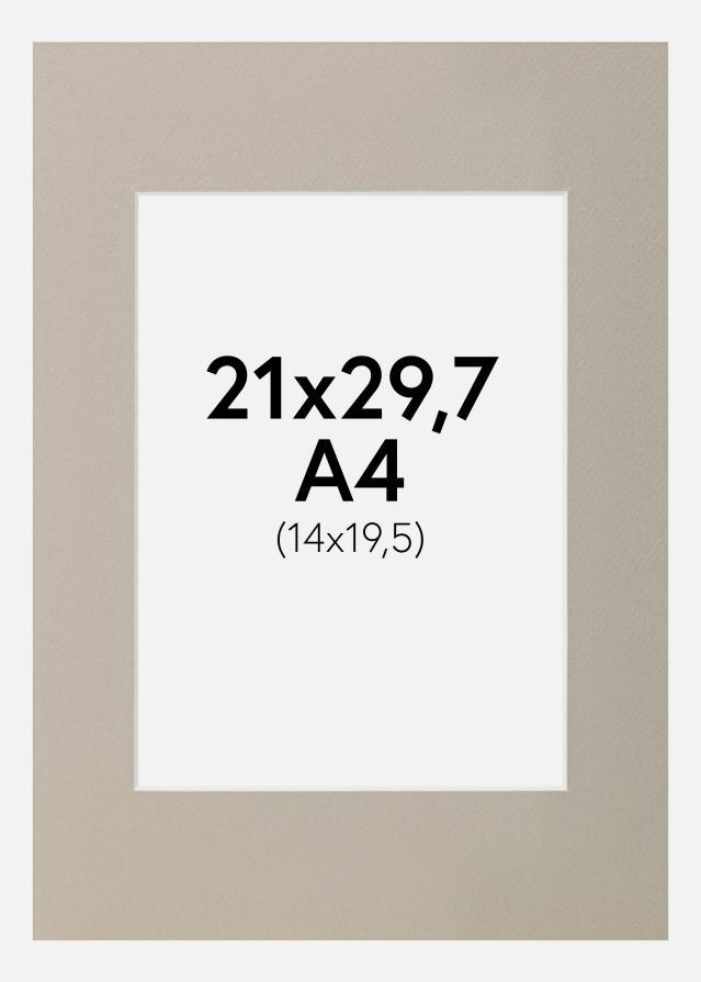 Paspartŭ Biserno-siva A4 21x29,7 cm (14x19,5)