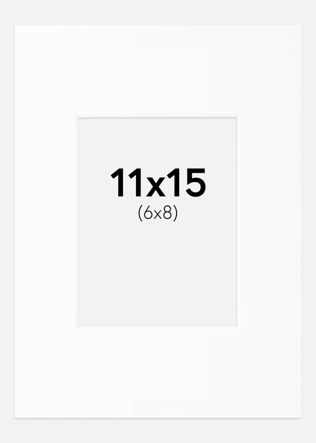 Paspartŭ Bela Standarden Bel notranji rob 11x15 cm (6x8)