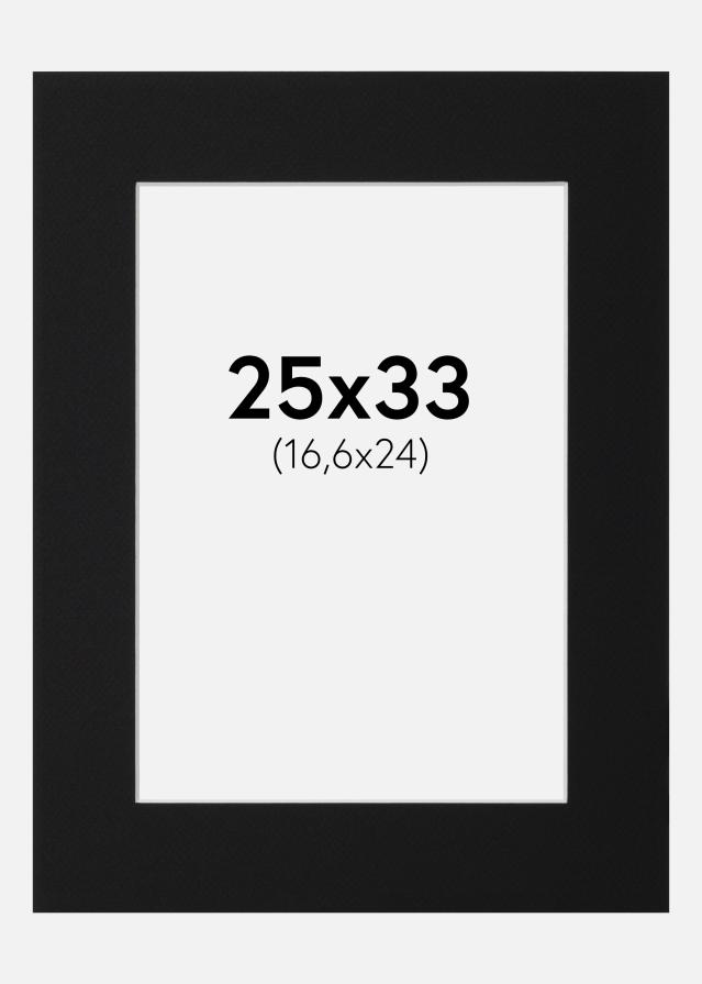 Paspartŭ Črni Standard (Belo Jedro) 25x33 cm (16,6x24)