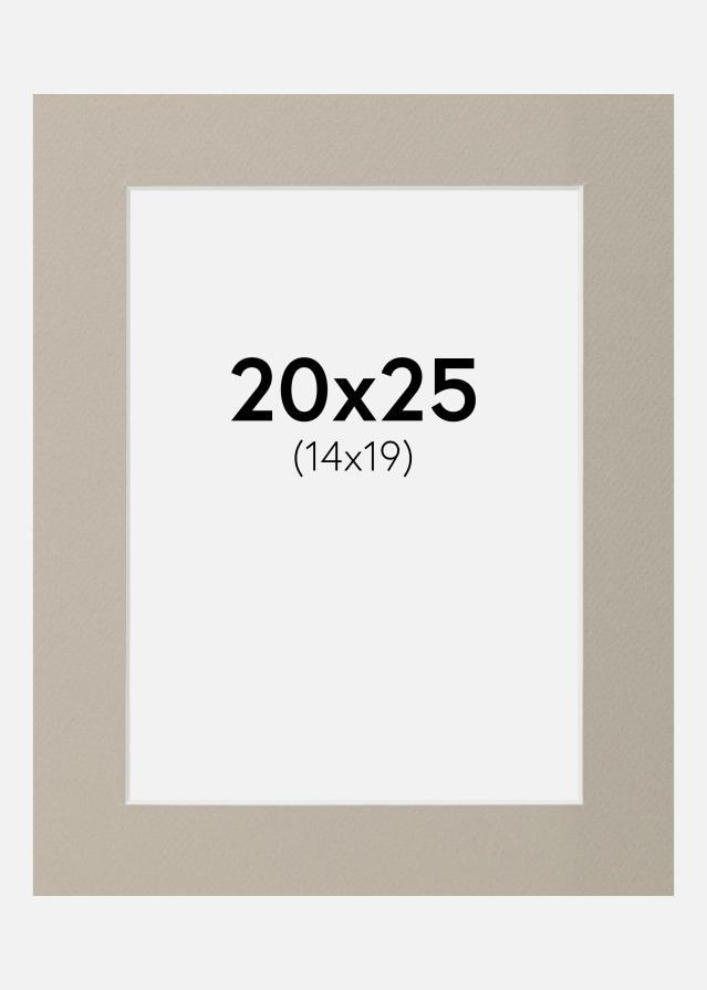 Paspartŭ Biserno-siva 20x25 cm (14x19)