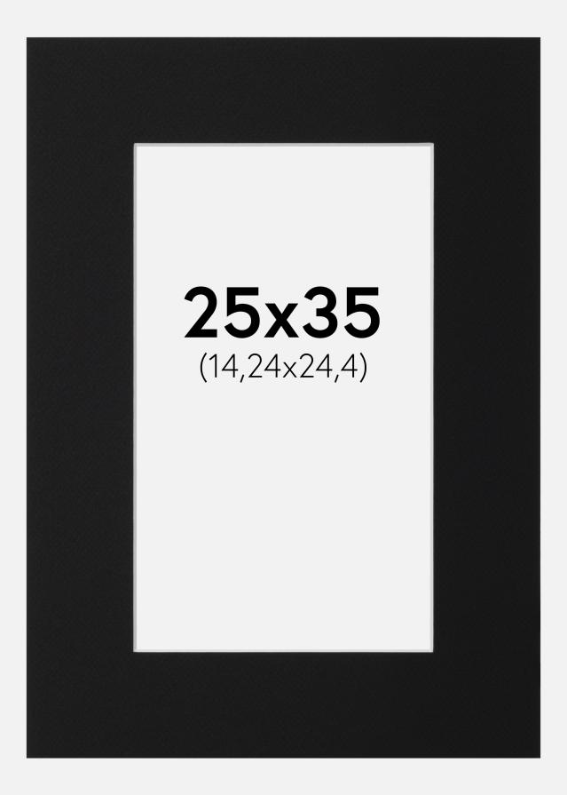 Paspartŭ Črni Standard (Belo Jedro) 25x35 cm (14,24x24,4)