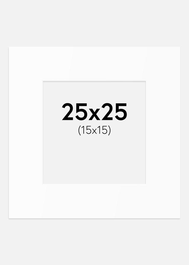 Paspartȗ Beli Standard (Belo Jedro) 25x25 cm (15x15)