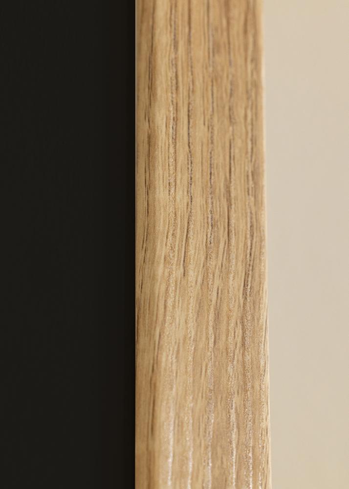 Okvir Fiorito Svetli hrast 30x40 cm - Paspartŭ Črna 8x12 inches