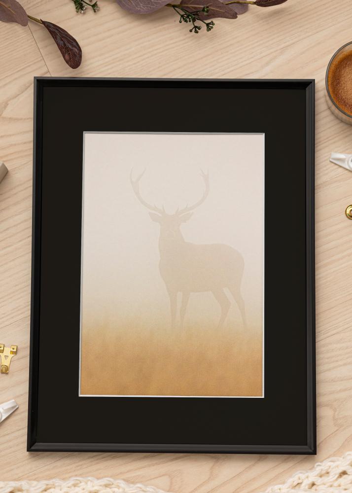 Okvir Desire Črna 40x50 cm - Paspartŭ Črna 27x35 cm