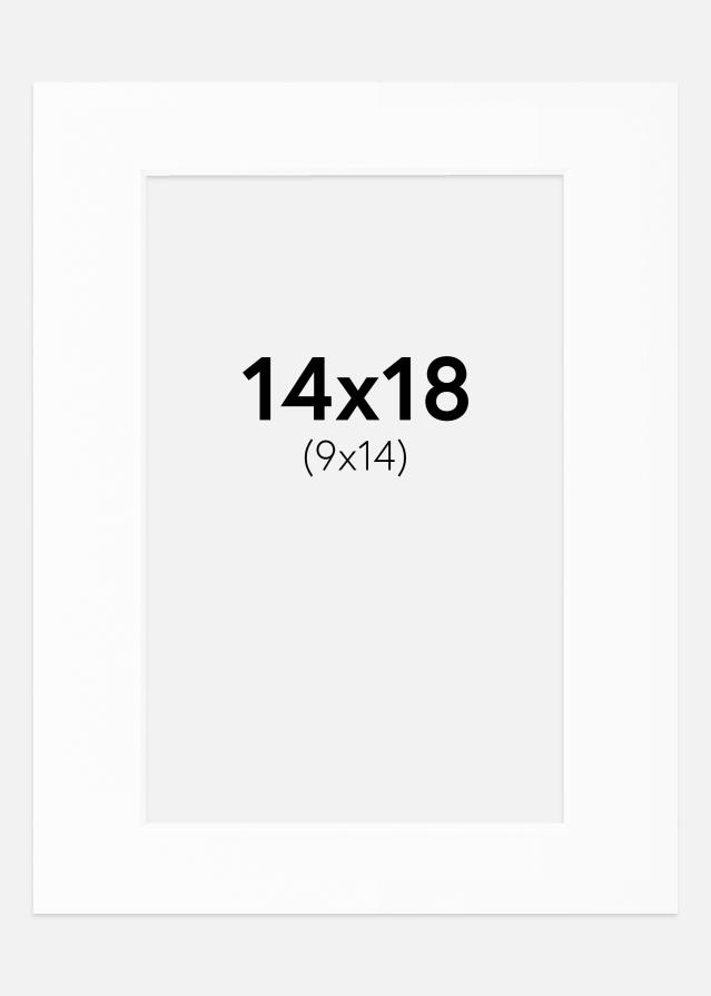 Paspartŭ Bela Standarden Bel notranji rob 14x18 cm (9x14)