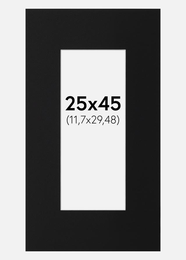 Paspartŭ Črni Standard (Belo Jedro) 25x45 cm (11,7x29,48)