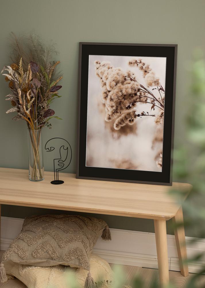 Okvir Edsbyn Grafit 40x40 cm - Paspartŭ Črna 10x10 inches